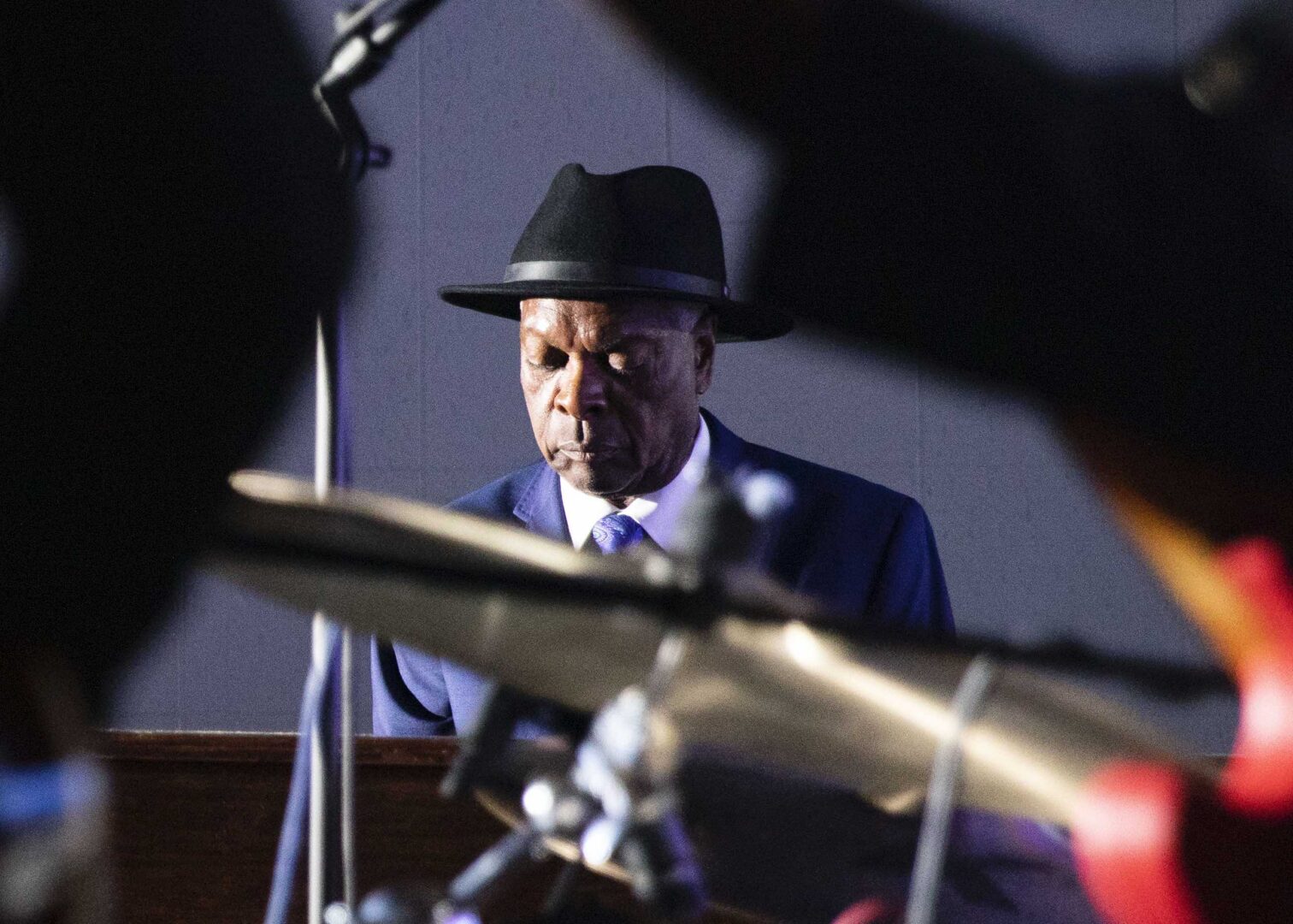 Booker T. Jones performs with Stax Music Academy alumni at Stax Museum's 20th Anniversary announcement event BOOKER DRUMS ST20