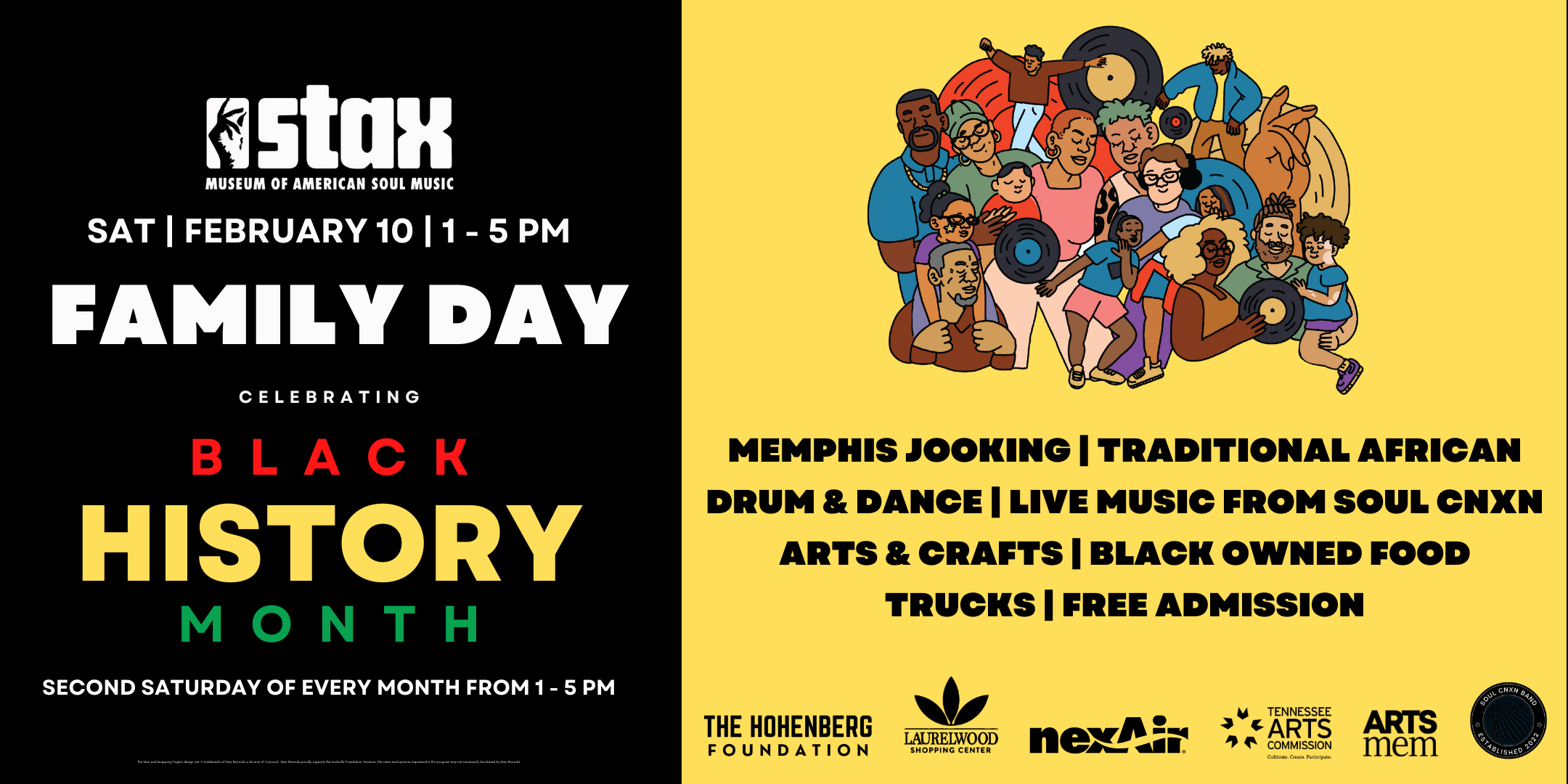 Free Black History Month Family Day Feb 2024 BHM Family Day Eventbrite Banner 1