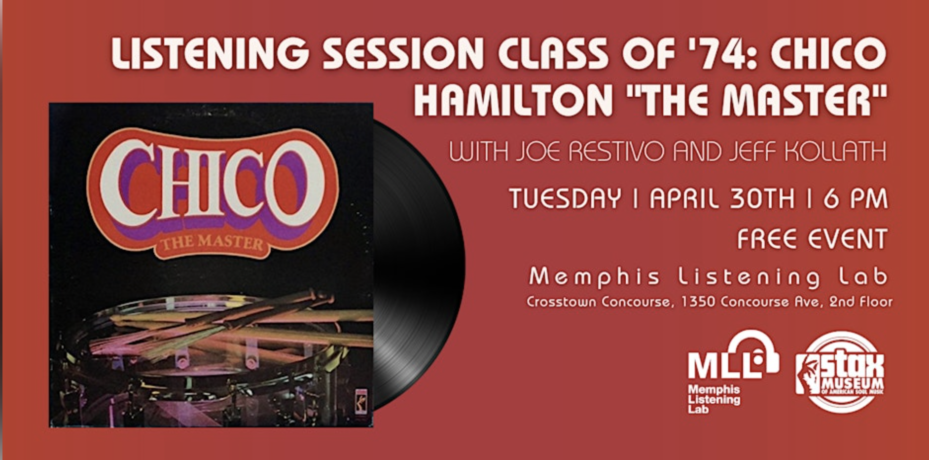 Class of ’74: Chico Hamilton “The Master” With WYXR Host Joe Restivo and Stax Museum Director Jeff Kollath Screen Shot 2024 03 27 at 1.35.47 PM