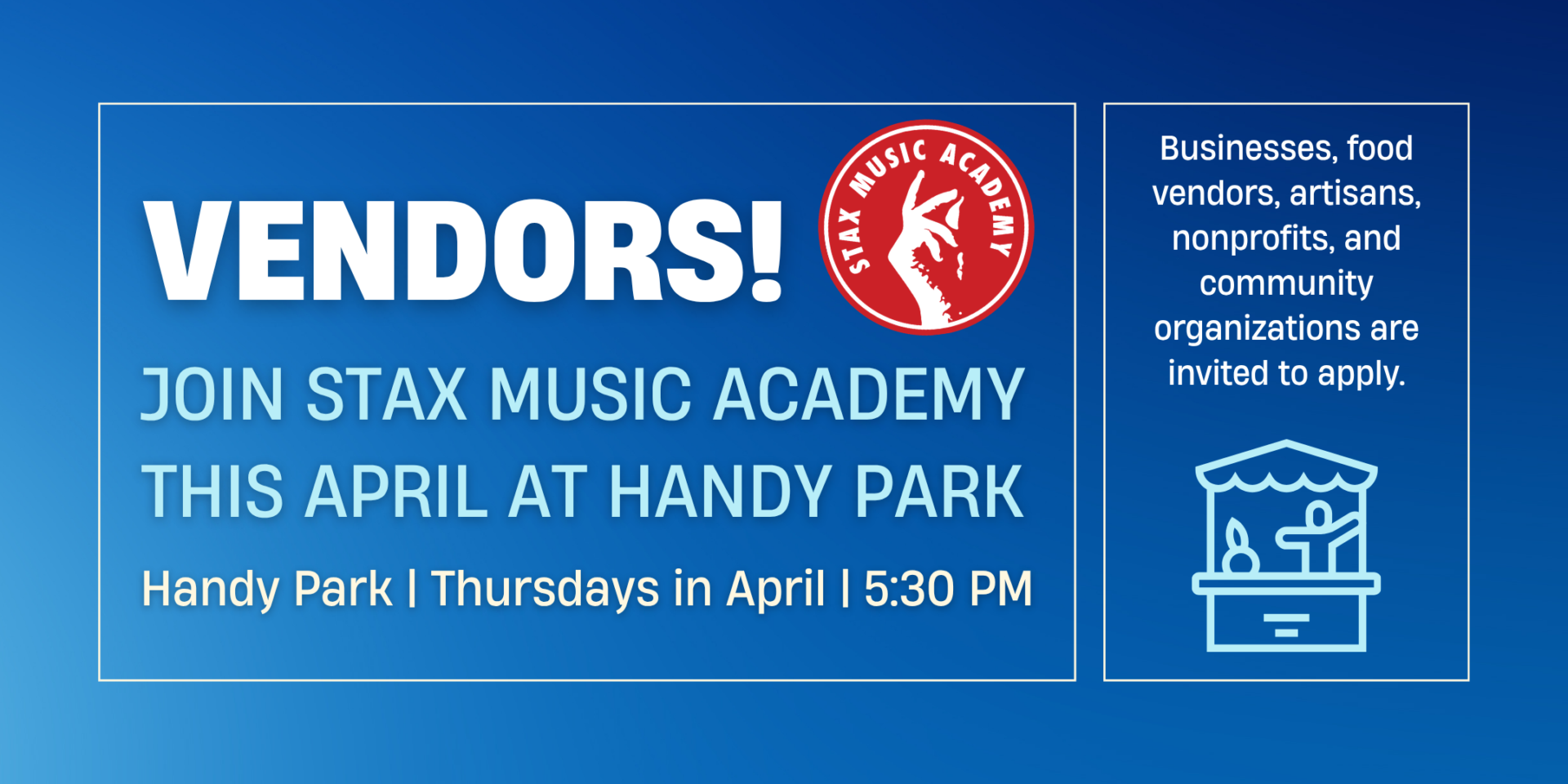 Dance Into the Summer: Jazz Night at Handy Park at Soulsville Foundation | 6 Dance Into the Summer: Jazz Night at Handy Park Vendors Website Banner 1